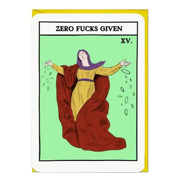 Zero fucks given card