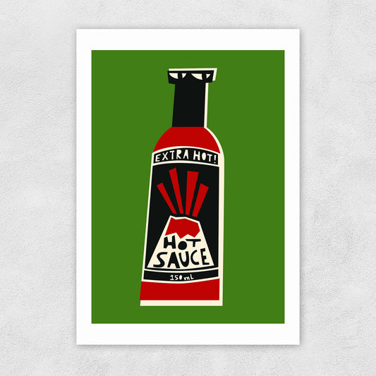 Hot sauce A3 print