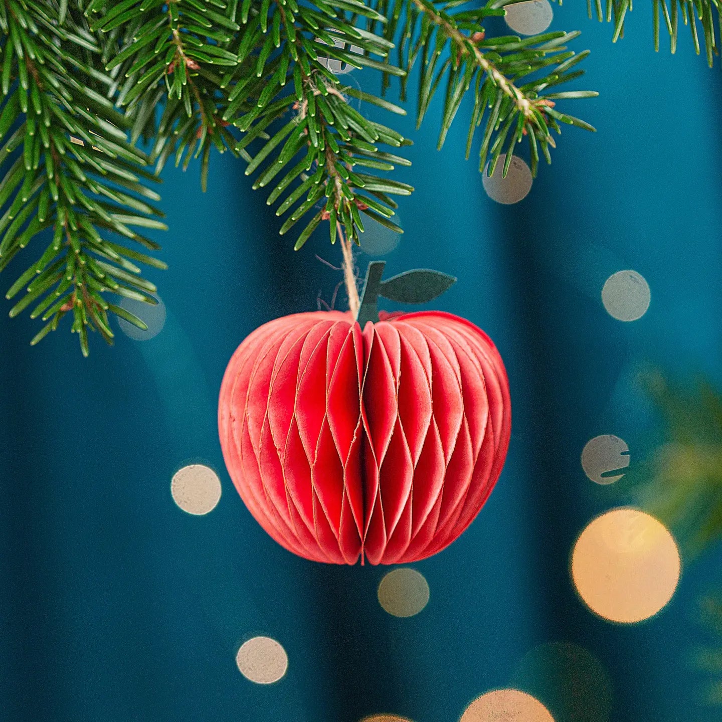 Apple honeycomb hanging decoration