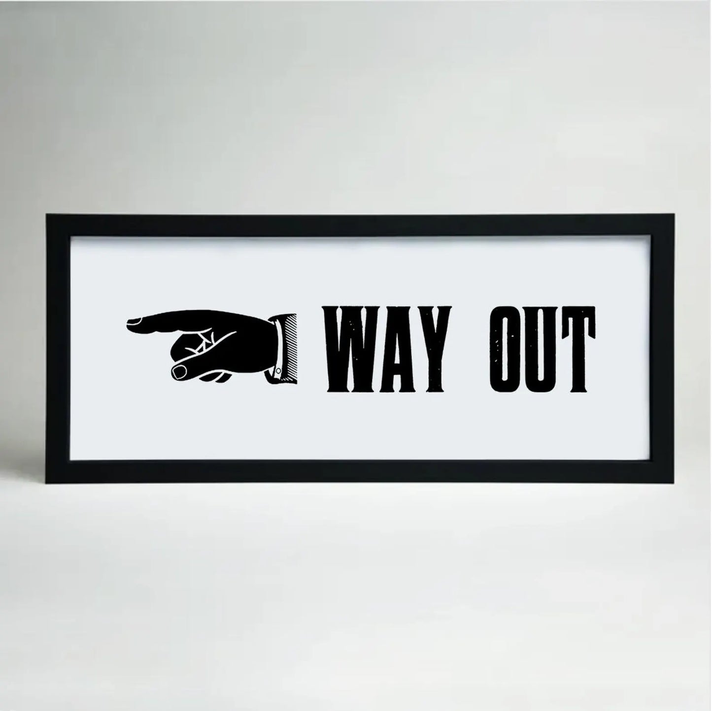 Way out 20x50cm print