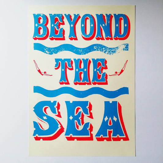 Beyond the sea A3 screenprint