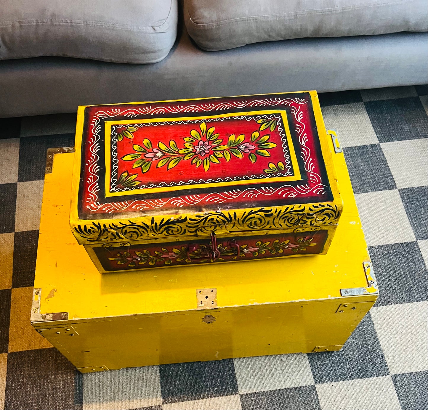 Indian painted chest
