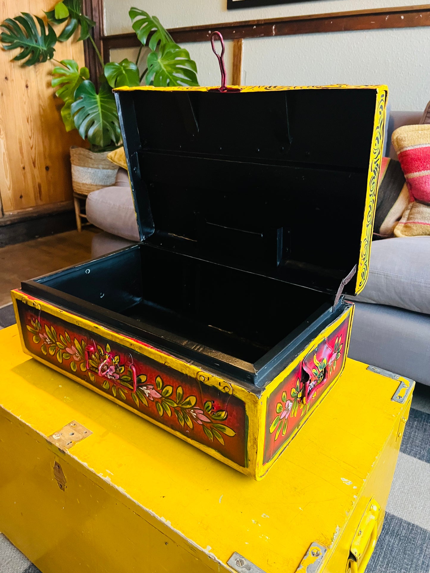 Indian painted chest