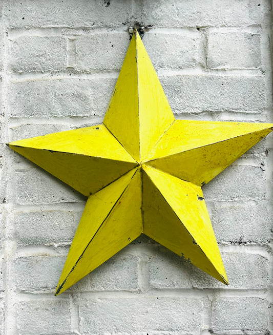 Yellow metal star