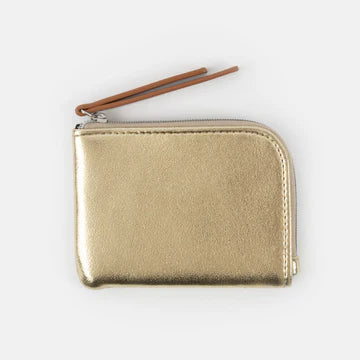 Gold corner coin purse