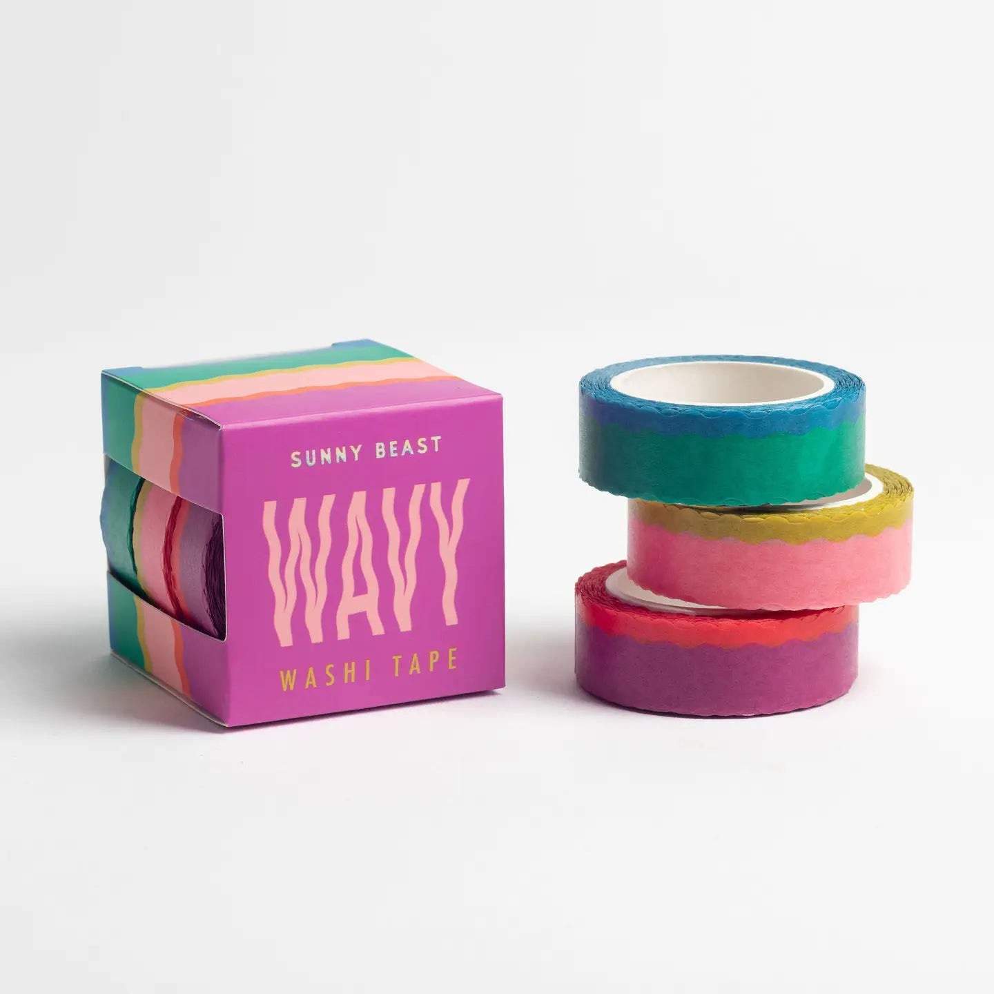 Wavy washi tape set