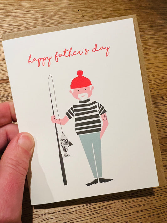 Father’s Day fisherman card
