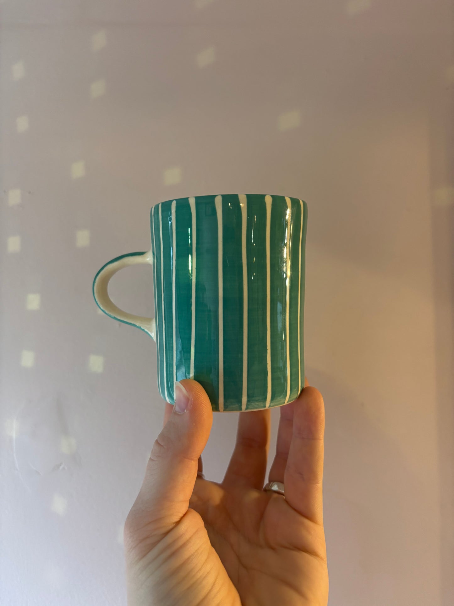 Sgraffito demi mug