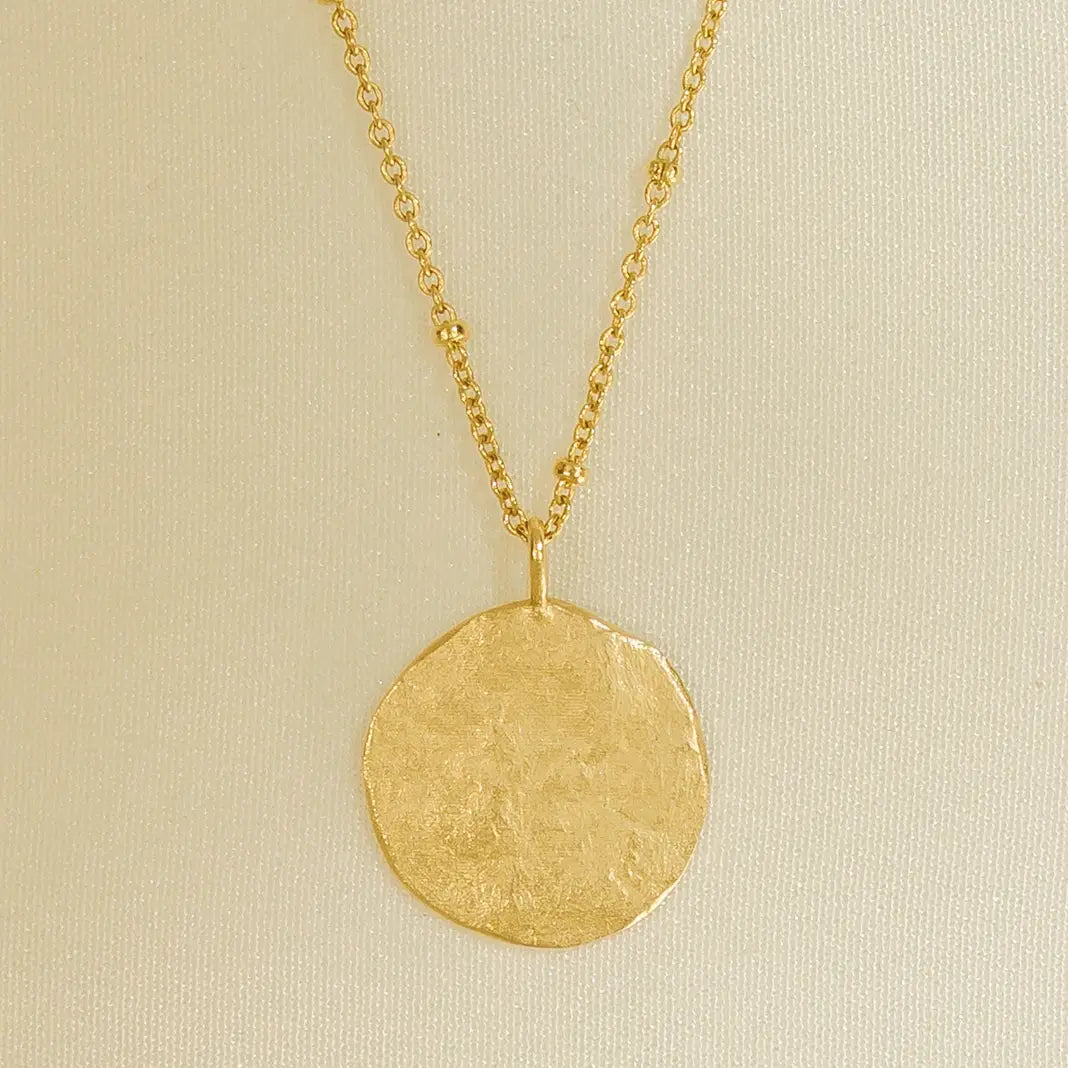 Luna gold pendant necklace