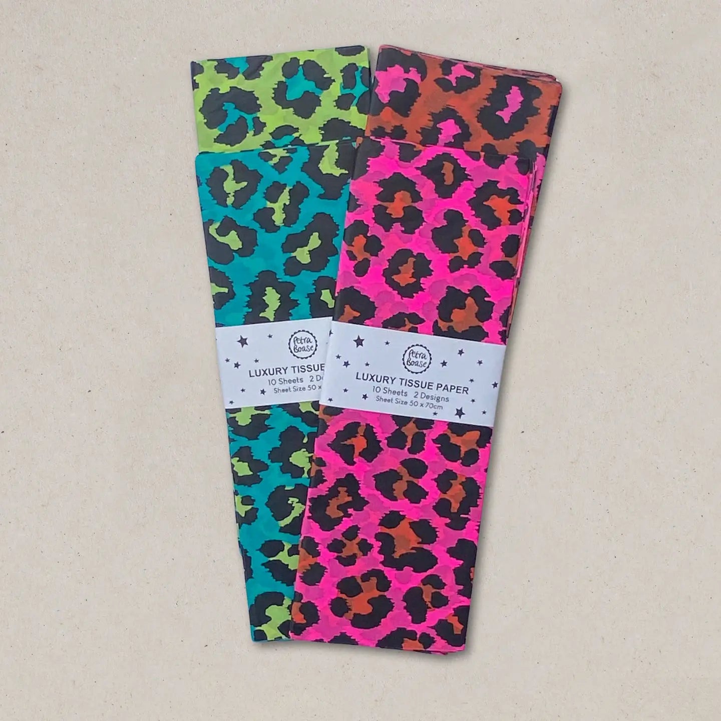 Leopard print tissue paper