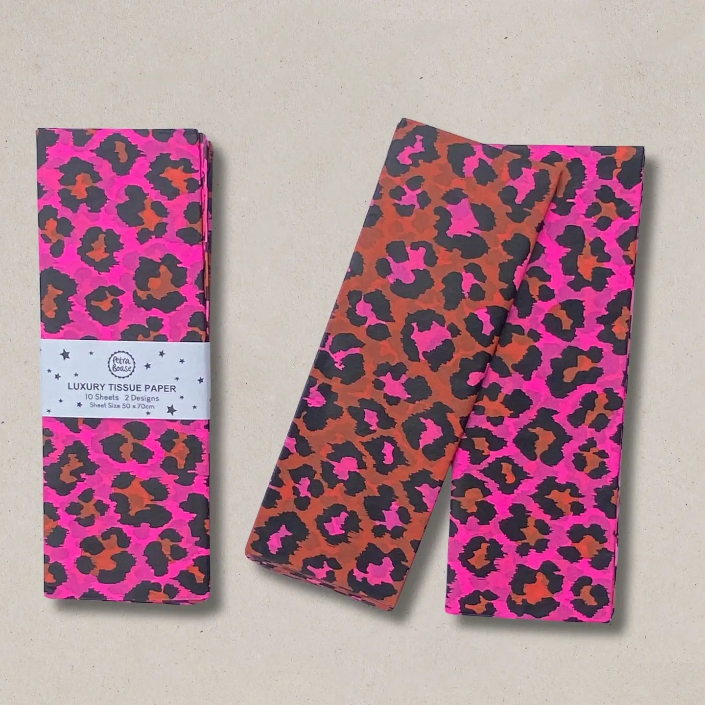 Leopard print tissue paper