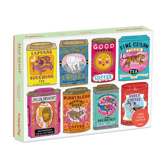 Vintage tea and coffee tins 1000-piece puzzle