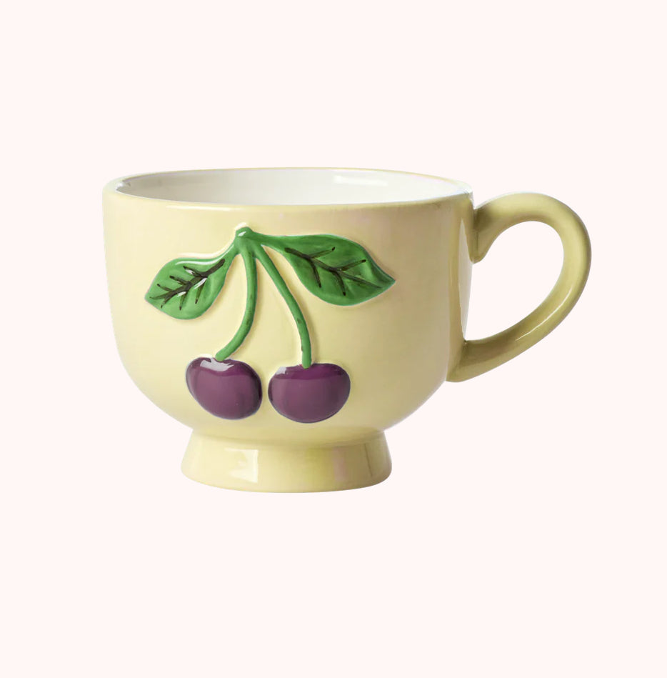 Ceramic cherry mug