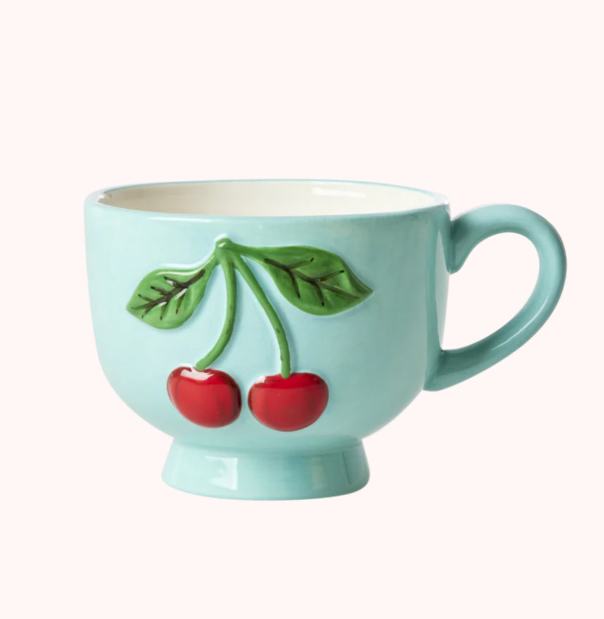 Ceramic cherry mug