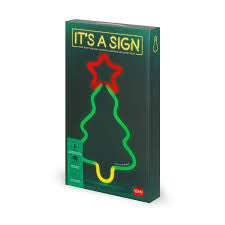 Neon Christmas tree light