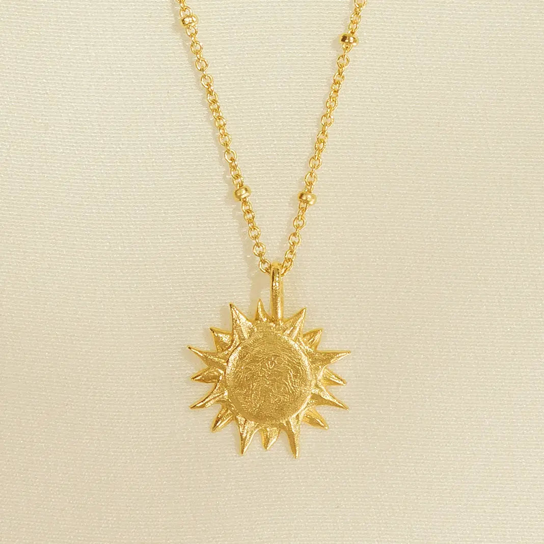 Sun pendant necklace