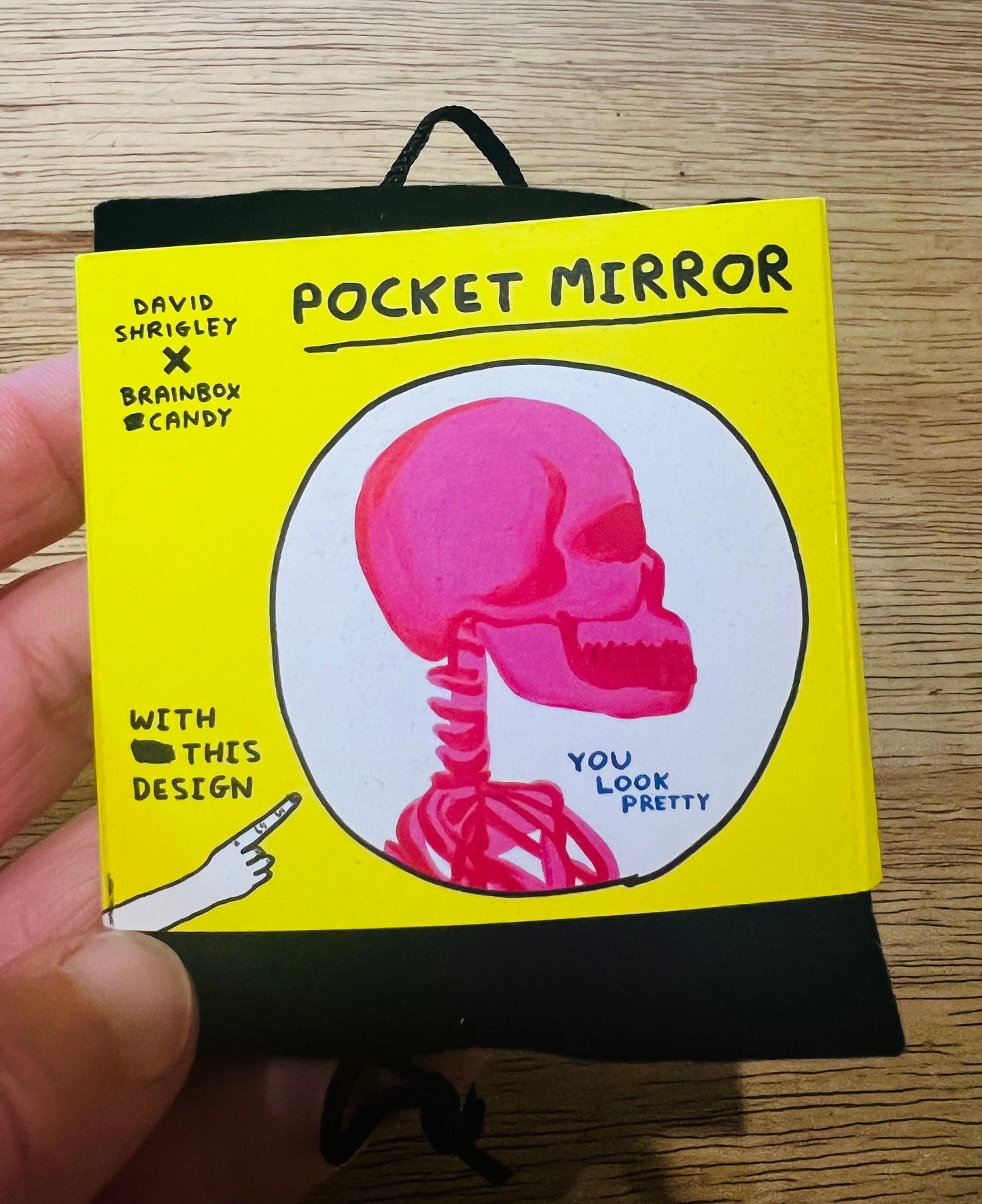 David Shrigley pocket mirror