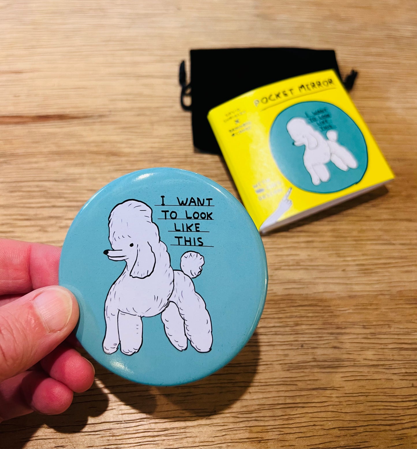 David Shrigley pocket mirror