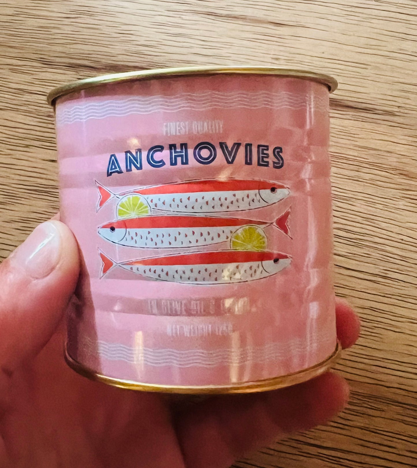 Mini anchovies tin