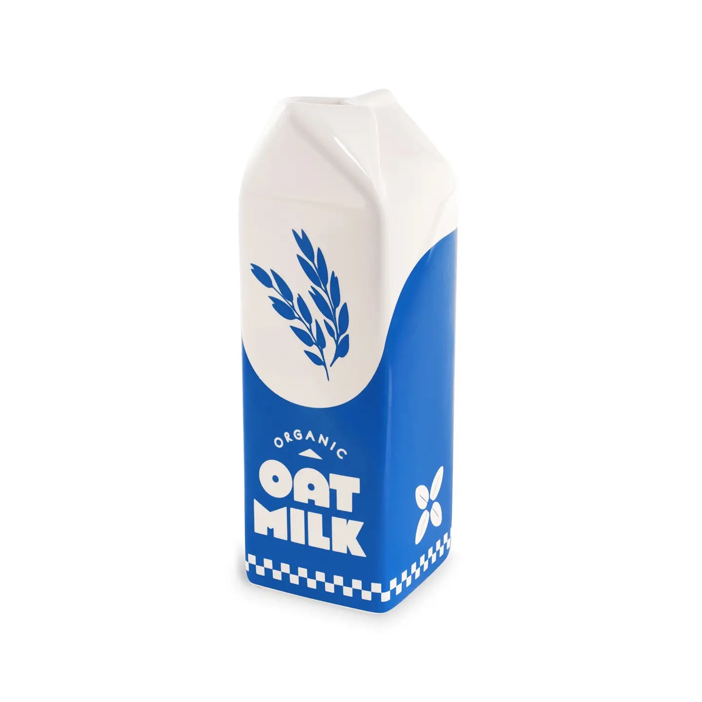 Oat milk ceramic vase