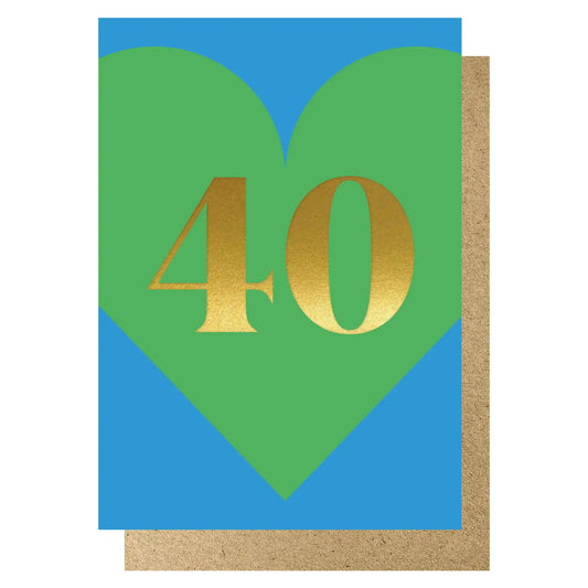 Heart 40 card
