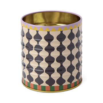 Patterned tin pen pots