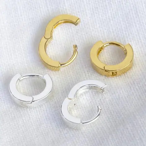 Tiny huggie hoops