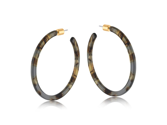 Large grey hoops - Ilona