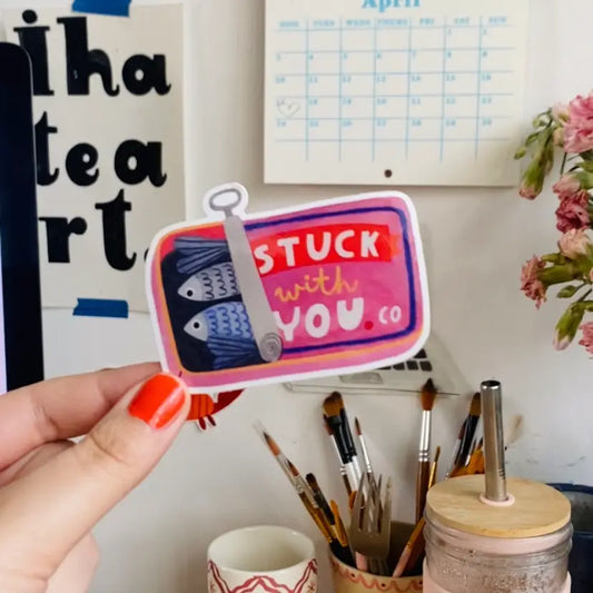 Stuck with you sticker
