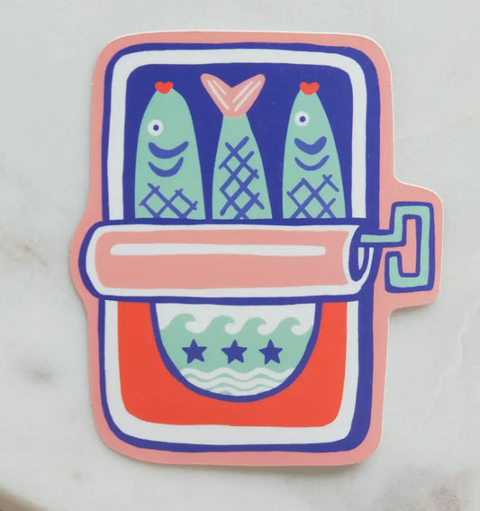 Tinned fish sticker