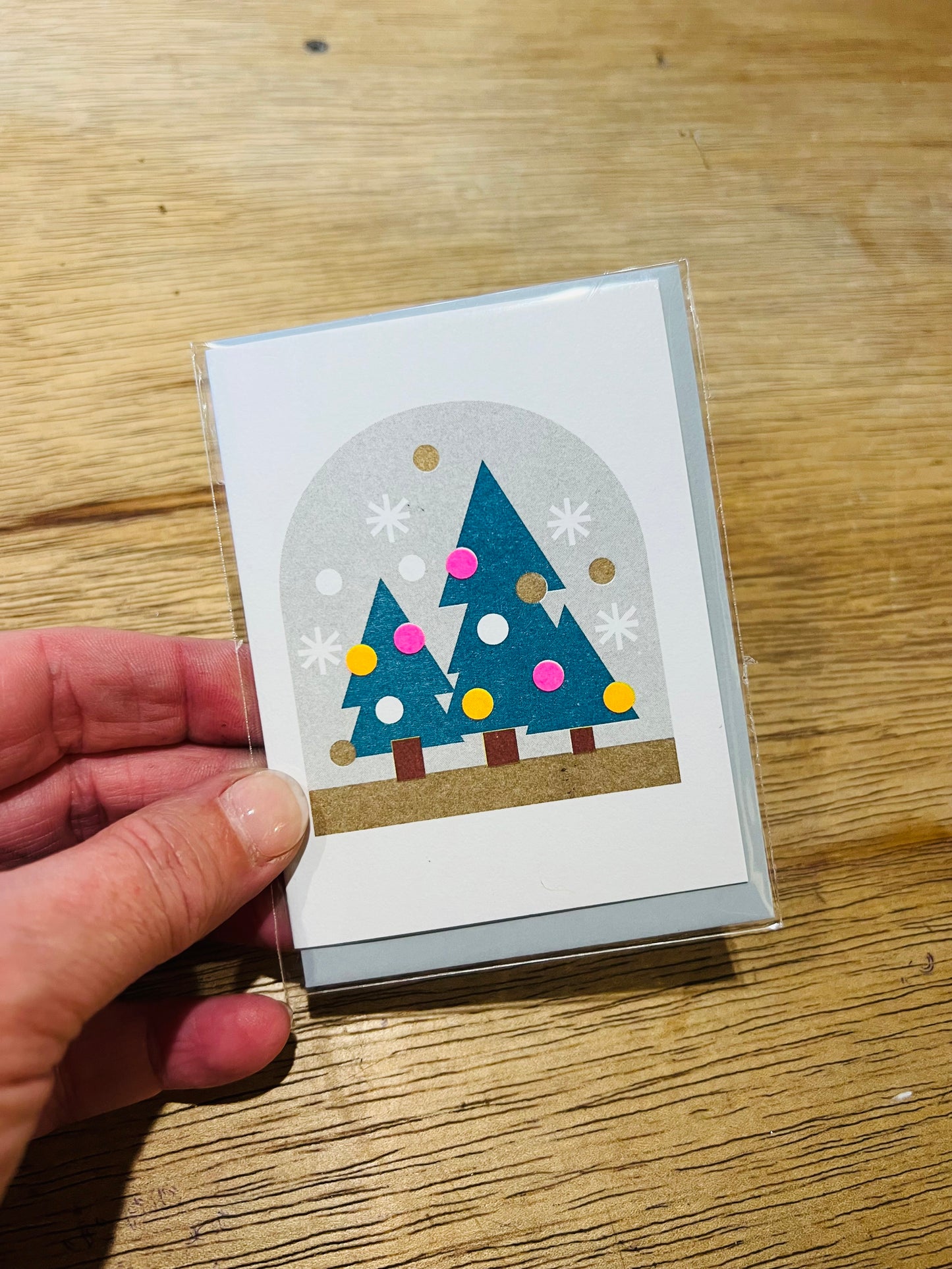 Snowglobe mini card