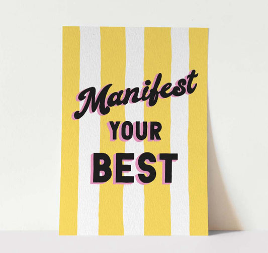 Manifest your best A4 print