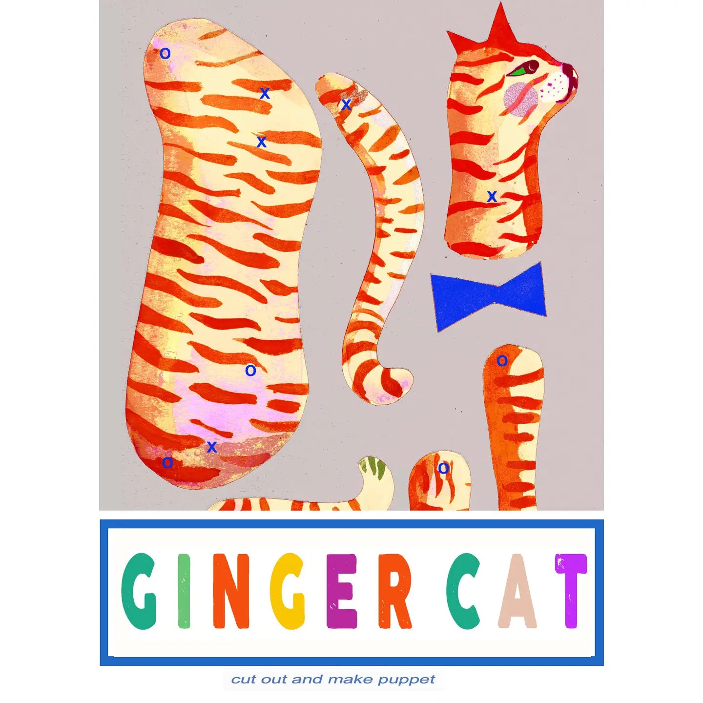 Cut and make Ginger cat puppet – DickieBird Homestore