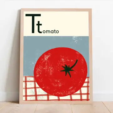 T for tomato A4 print