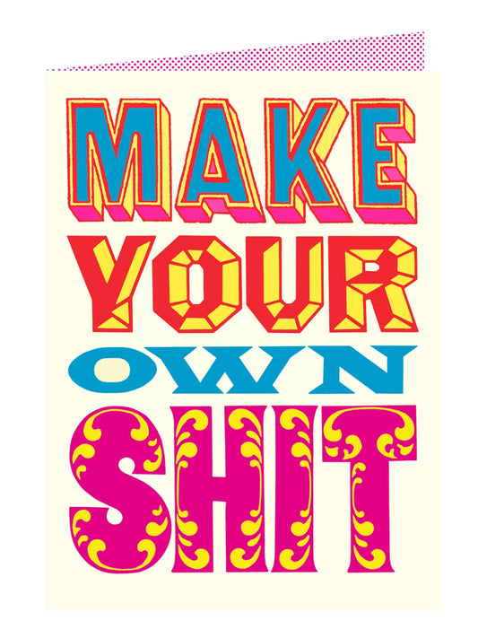 Make your own shit card