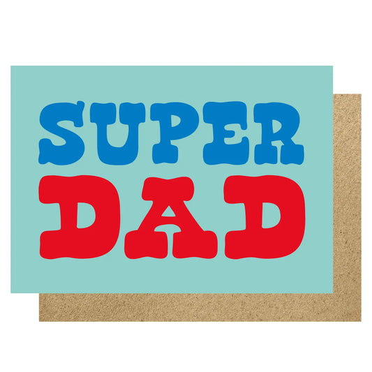 Super dad greetings card