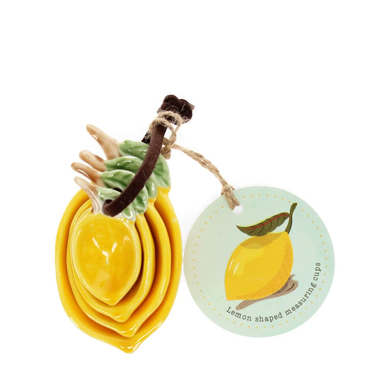 Lemon ceramic measuring spoons