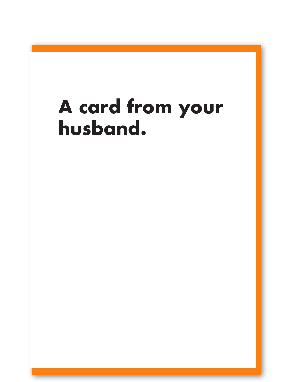 A card from your husband
