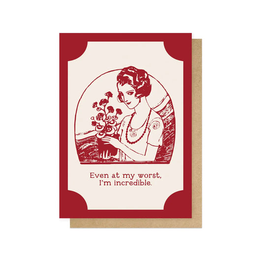 I am incredible card