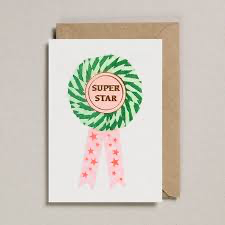 Superstar rosette card