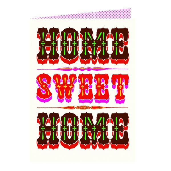 Home sweet home card