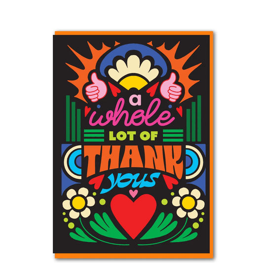 Whole lot of thank yous card