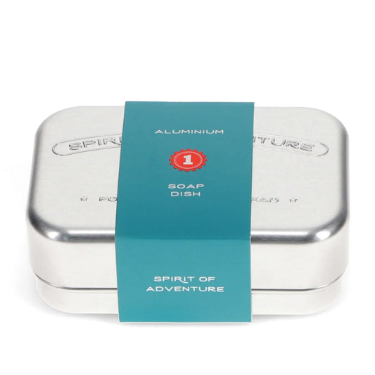Aluminium travel soap tin