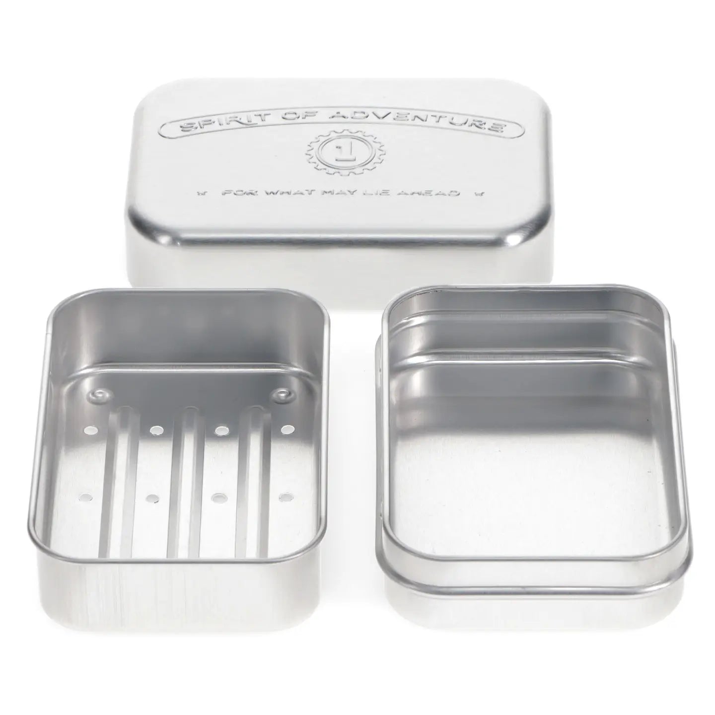 Aluminium travel soap tin