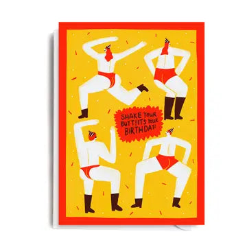 Shake your butt birthday card