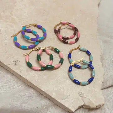 Candy hoop earrings
