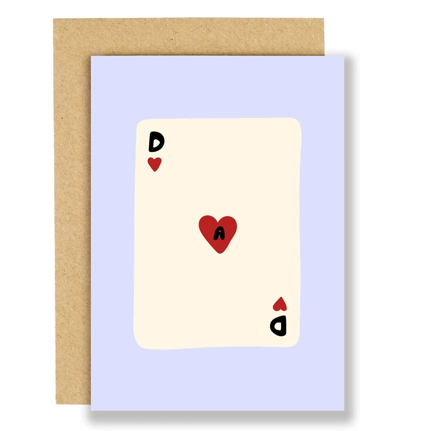 Ace of hearts Dad card
