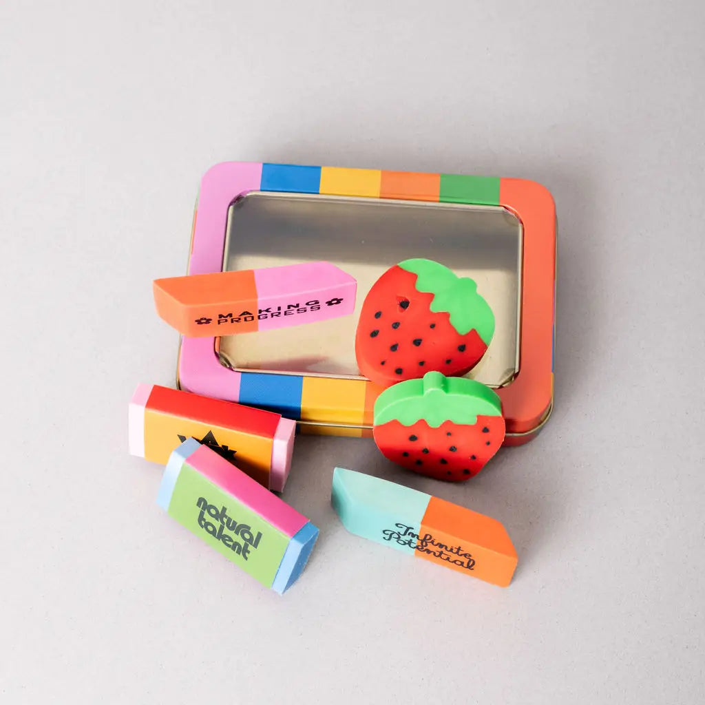 Eraser tin set