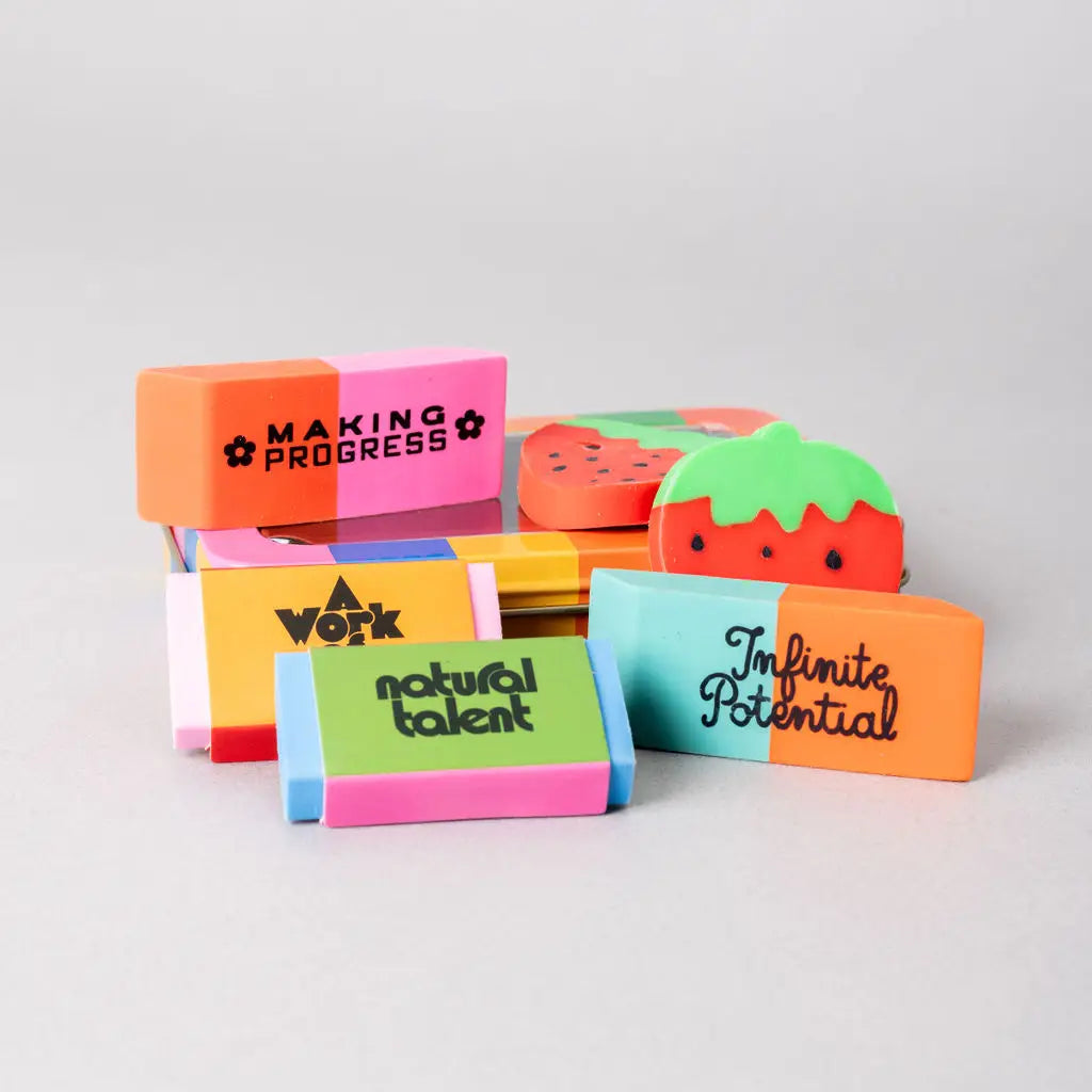 Eraser tin set