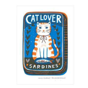 Cat lover A4 riso print